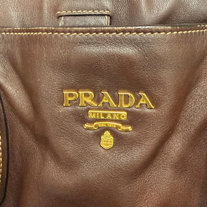 PRADA Leather Tote Bag