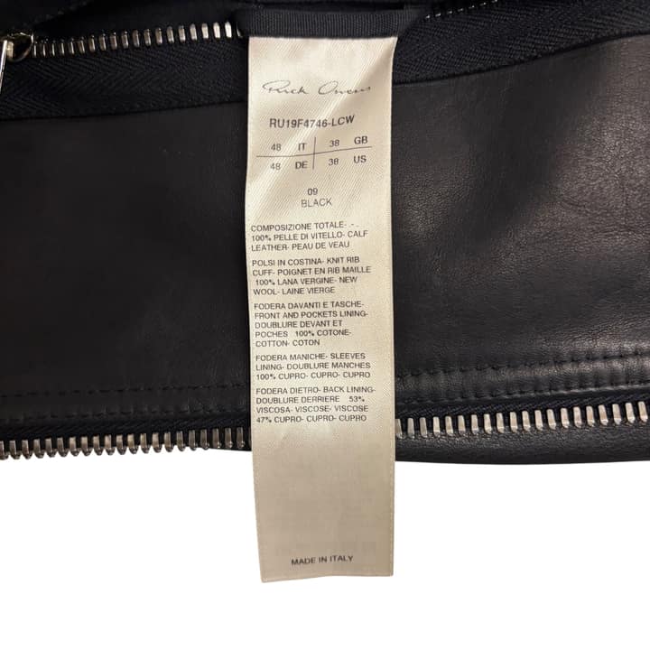 RICK OWENS leather jacket