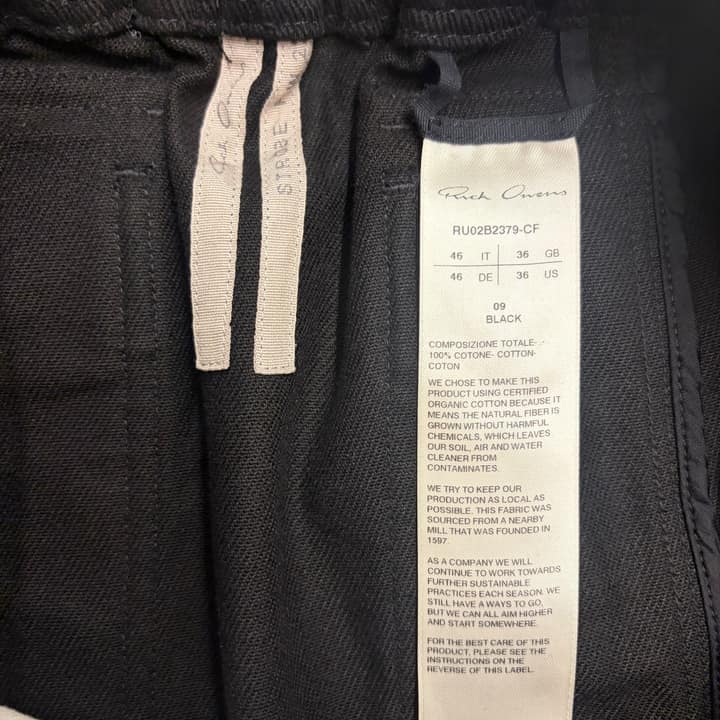 RICK OWENS Cargo Jogger pants