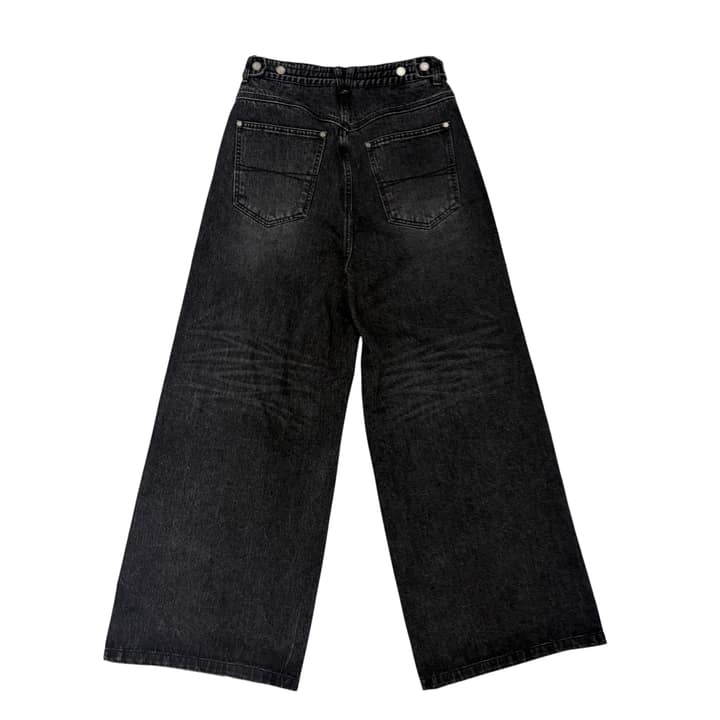 SONGZIO HOMME Wide Leg Black Jeans