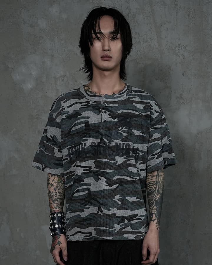 P.S.W CAMO Henleyneck