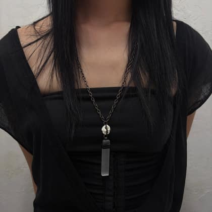 Selenite classic necklace.01