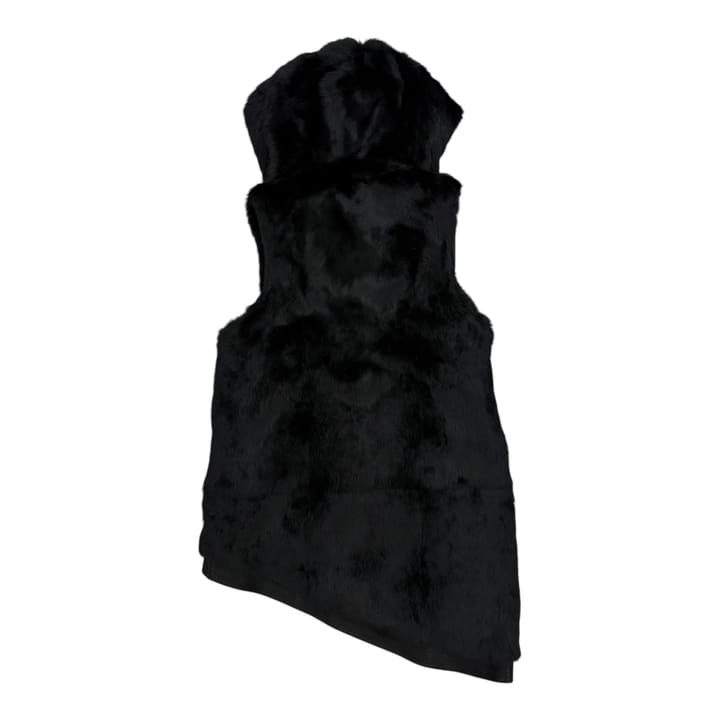 HELMUT LANG goat skin rabbit hair fur hood Vest 상세 이미지 1