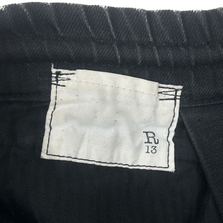 R13 Black Denim Baggy Pants 상세 이미지 4