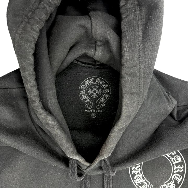 Chrome Hearts x Matty Boy Chomper Horseshoe Hoodie Black 상세 이미지 3