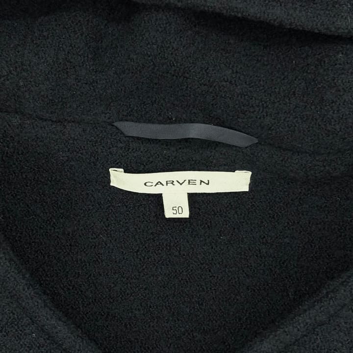 Carven Navy Hooded Duffle Coat 상세 이미지 3