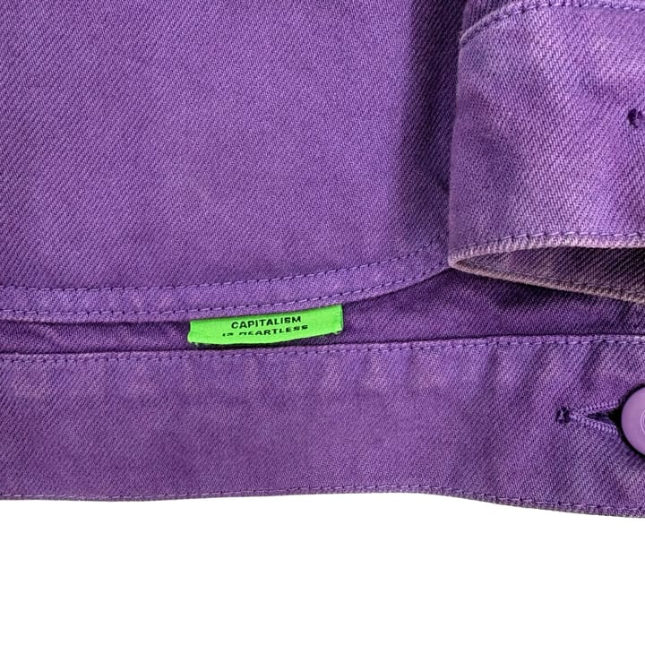 WILLY CHAVARRIA Cropped Denim Trucker Jacket 상세 이미지 4