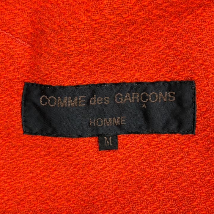 COMME des GARCONS 00AW Reconstructed Zip Wool Jacekt Orange 상세 이미지 3