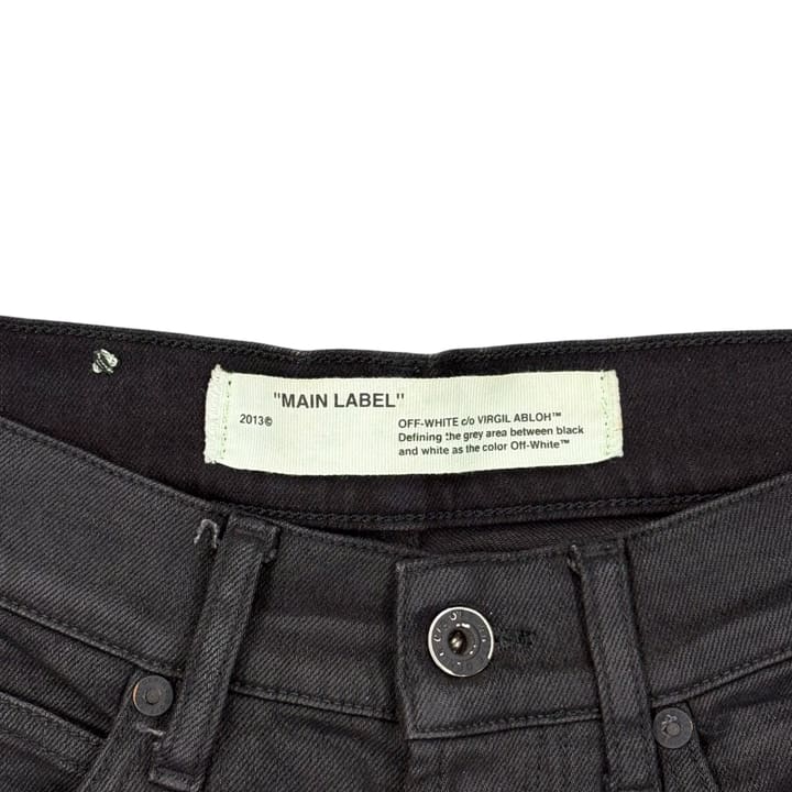 Off-White Mix Rock Slim Denim Black 상세 이미지 3