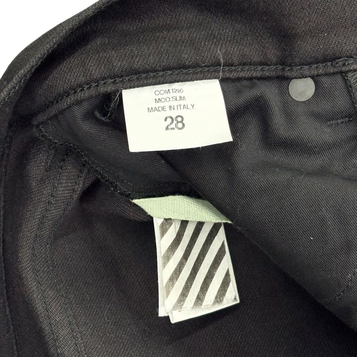 Off-White Mix Rock Slim Denim Black 상세 이미지 6