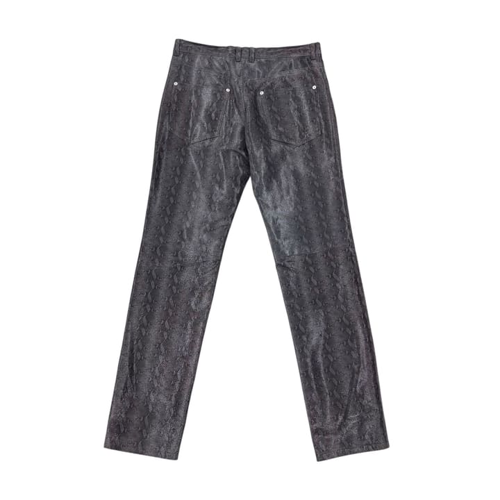 John Lawrence Sullivan Black Snakedskin Pants 상세 이미지 1