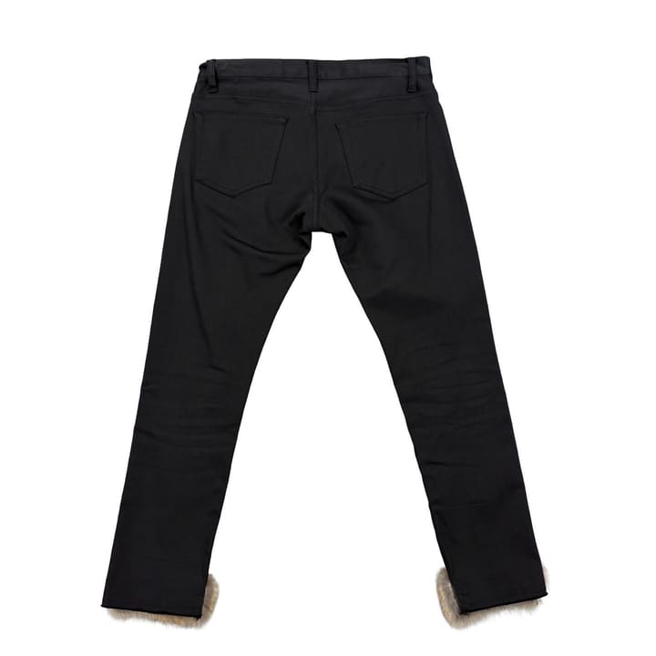UNDERCOVER Faux Fur Trim Black Pants 상세 이미지 1