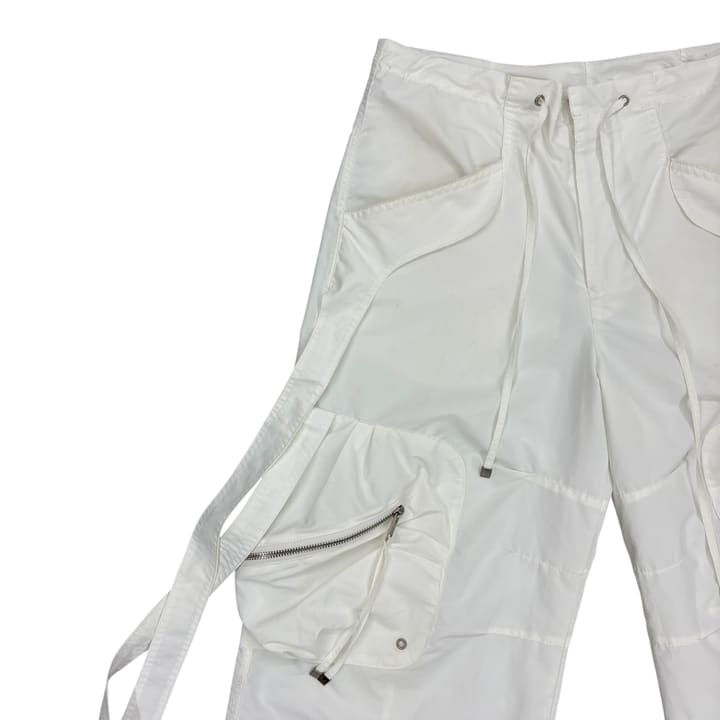 Nache White Cargo Pants 상세 이미지 2