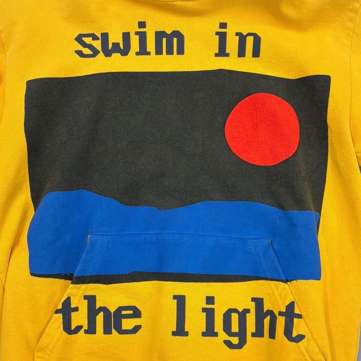 CPFM XKid Cudi Swin In The Light Yellow Hoodie 상세 이미지 3
