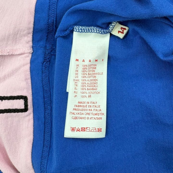 MARNI Blue and Pink Long Sleeve T-Shirt 상세 이미지 5