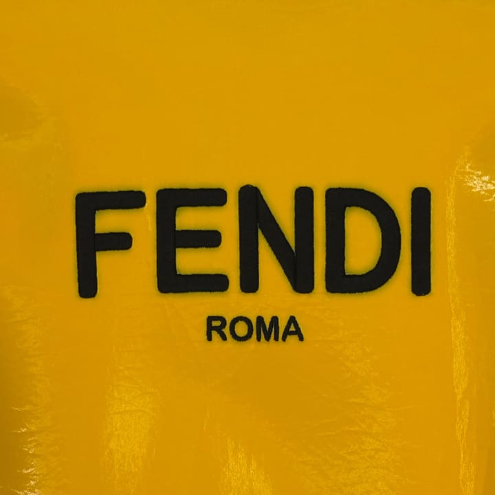 FENDI Shiny Yellow Bomber Jacket 상세 이미지 3