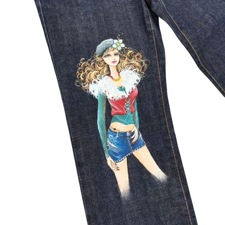 BASIC APPERAL Artistic Denim Jeans 상세 이미지 2