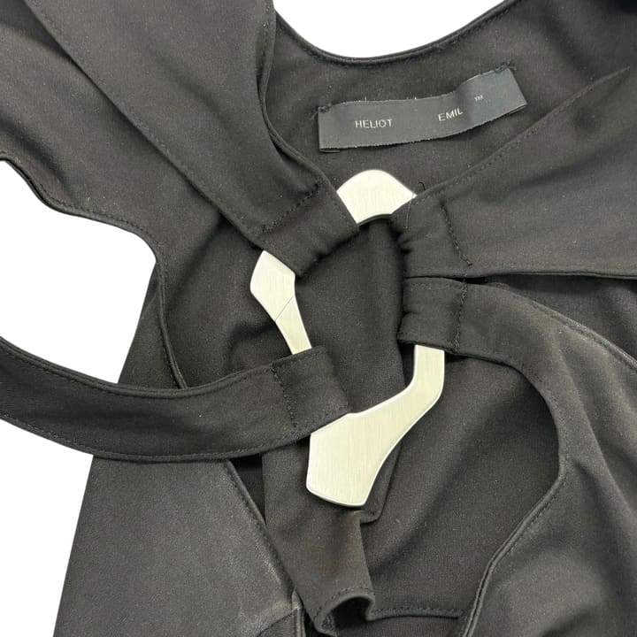 Heliot Emil Black Asymmetrical Top 상세 이미지 5