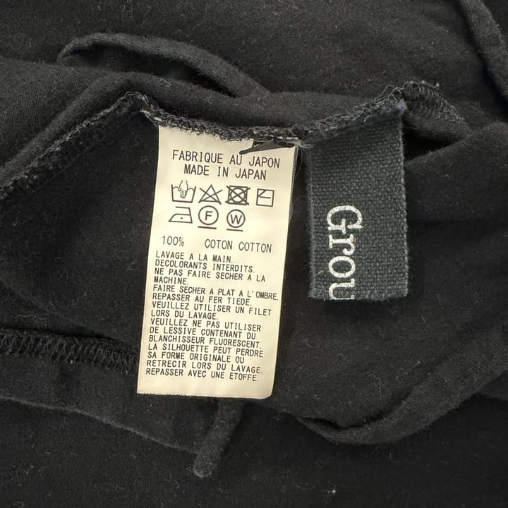 GROUND Y Black T-Shirt 상세 이미지 2