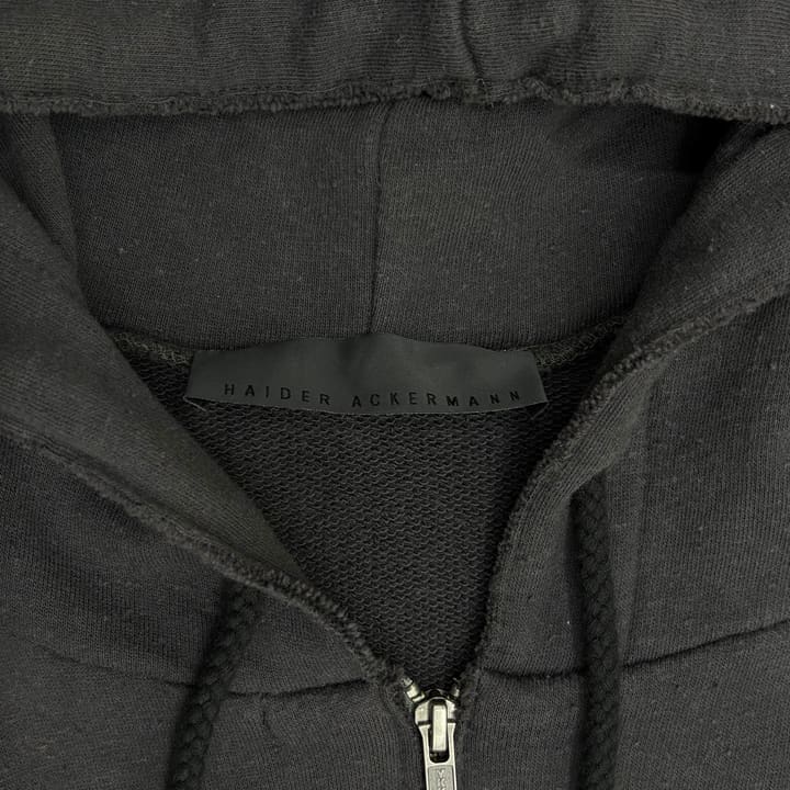 HAIDER ACKERMANN Black Sleeveless Hoodie 상세 이미지 3