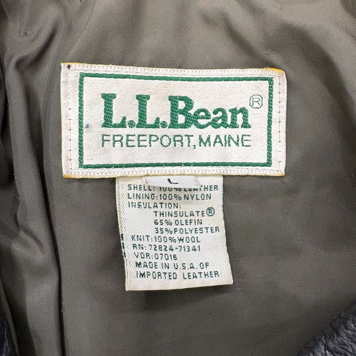 LL Bean Leather Jacket 상세 이미지 4
