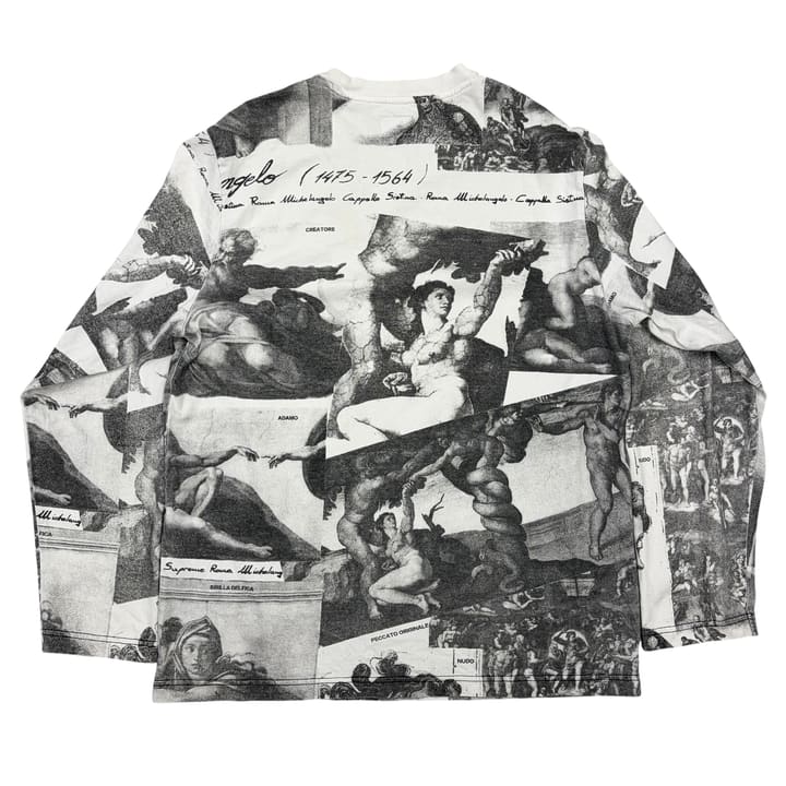 SUPREME Michelangelo Full Print Long Sleeve Shirt 상세 이미지 1