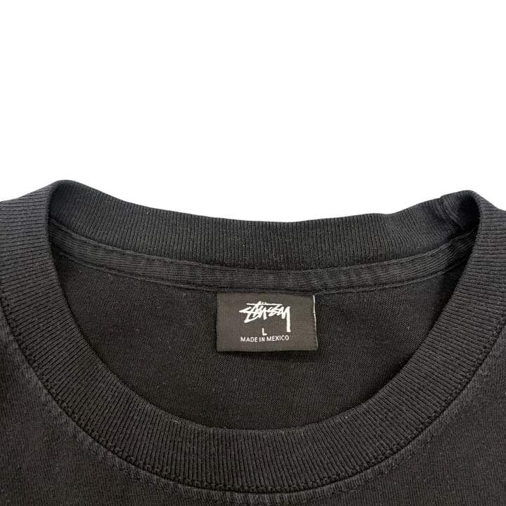 STUSSY Black T-Shirt 상세 이미지 2
