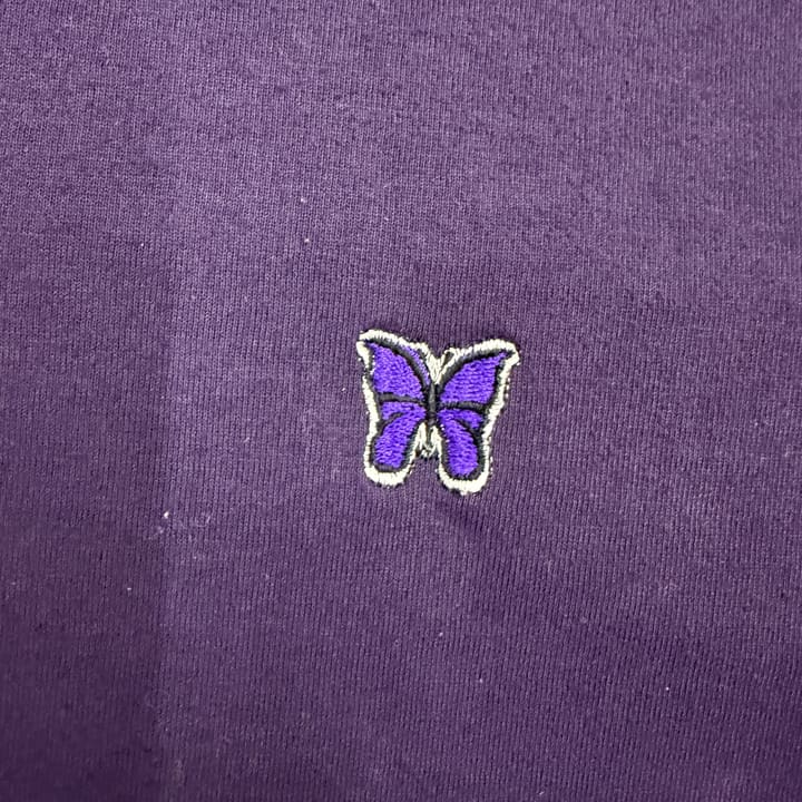 NEEDLES Purple Turtleneck T-Shirt 상세 이미지 2