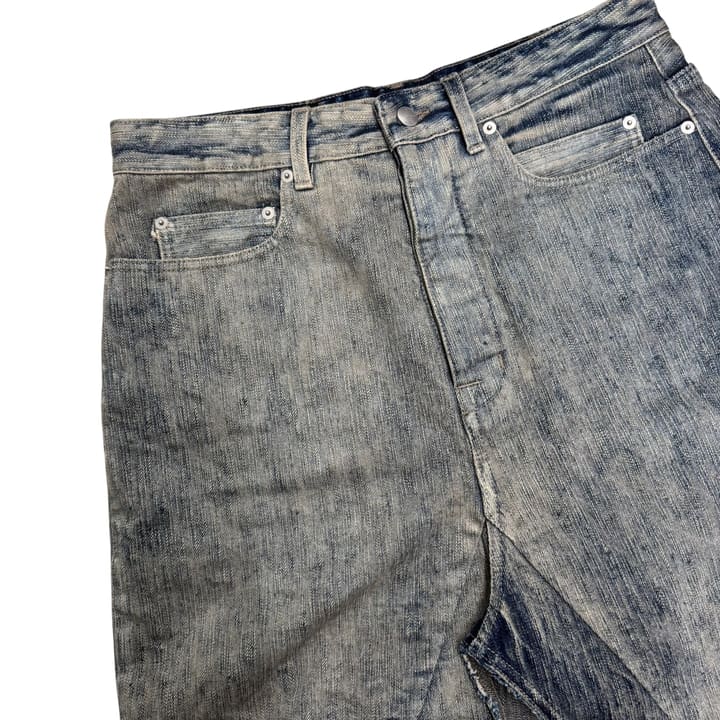 RICK OWENS Distressed Denim Skirt 상세 이미지 2
