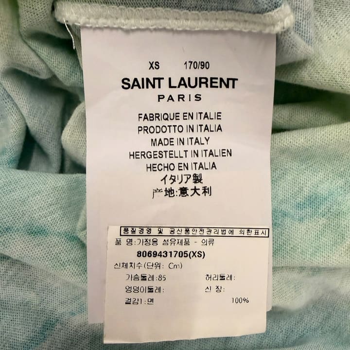 SAINT LAURENT Tie-Dye T-Shirt 상세 이미지 3