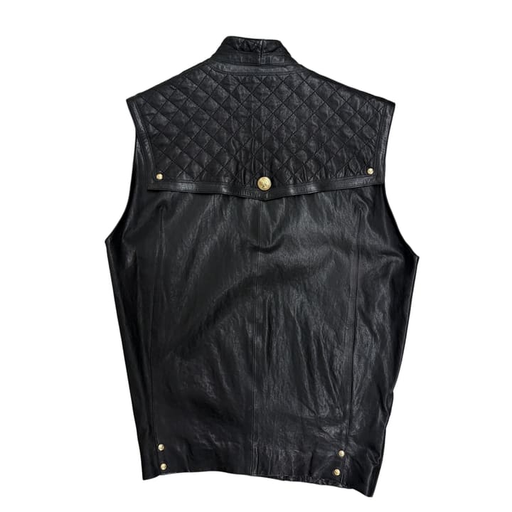 BALMAIN Quilted Leather Vest 상세 이미지 1