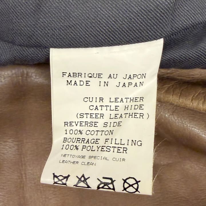 RIP VAN WINKLE Men's Leather Jacket 상세 이미지 3