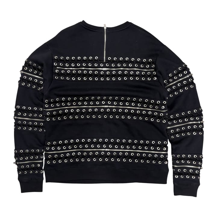 HOOD BY AIR Stylish Zipper Detail Sweatshirt 상세 이미지 1
