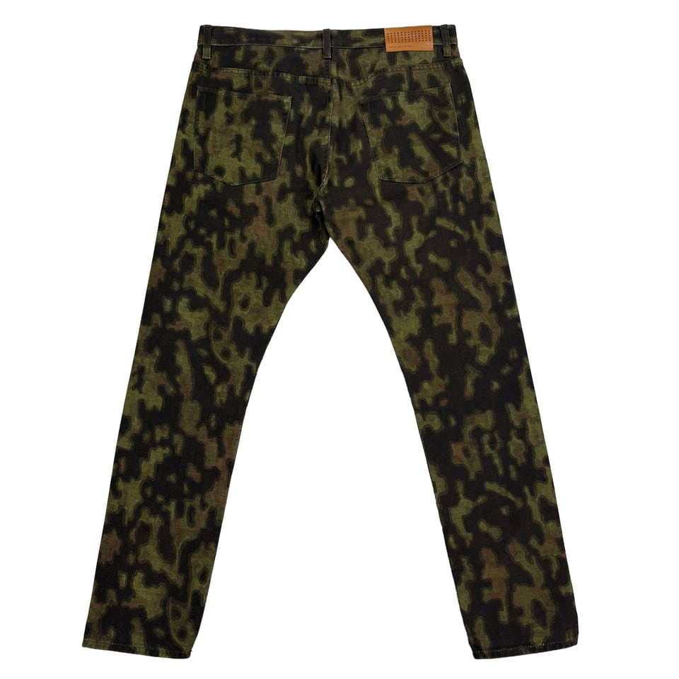 Dries Van Noten Camouflage Pattern Pants