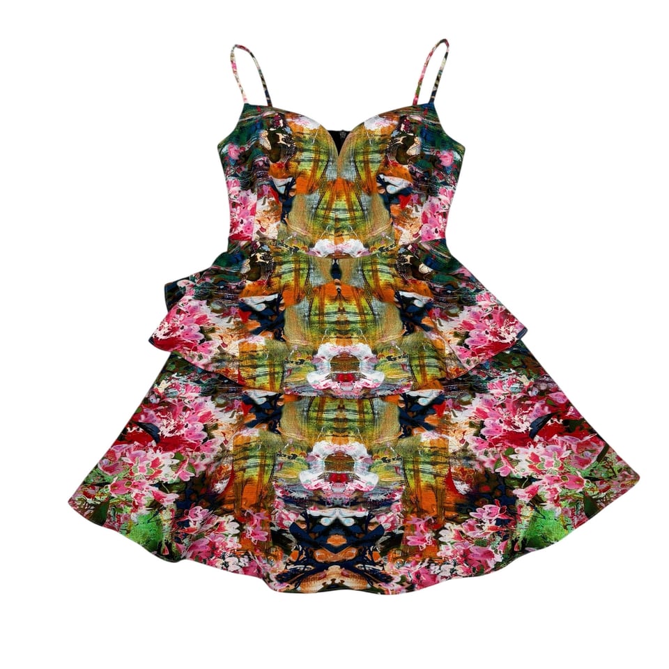 BLACK HALO Floral Print Dress