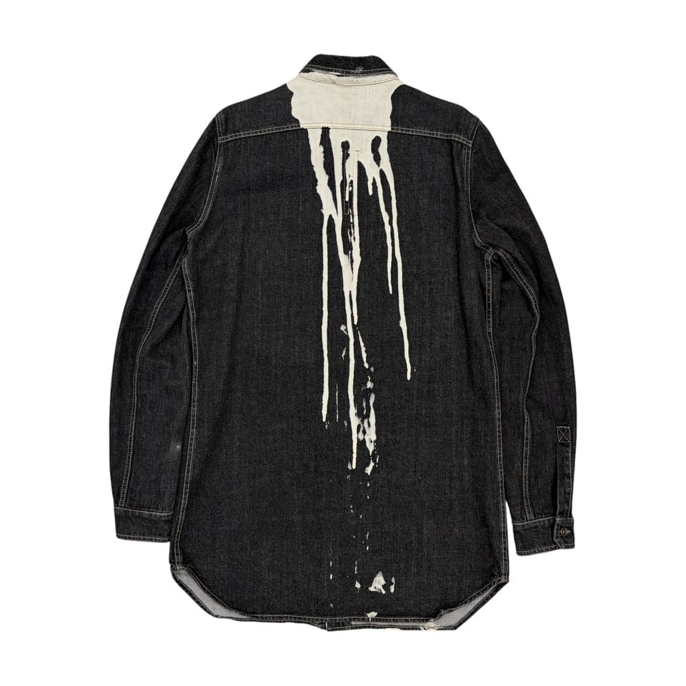 RICK OWENS Abstract Print Denim Jacket