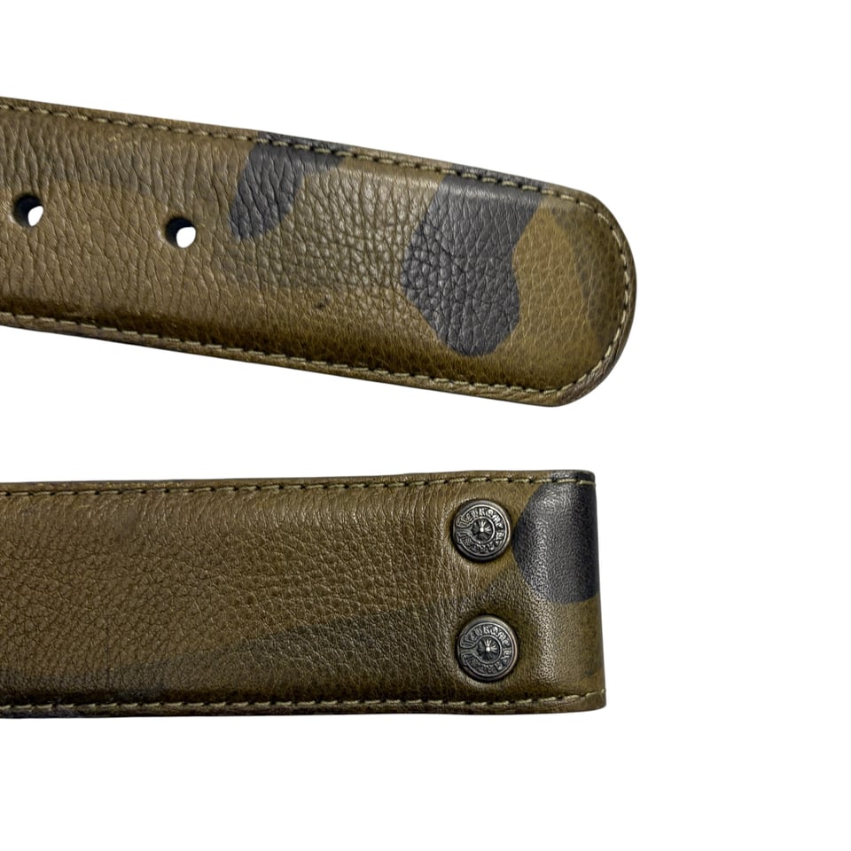 CHROME HEARTS Camo Leather Belt Strap