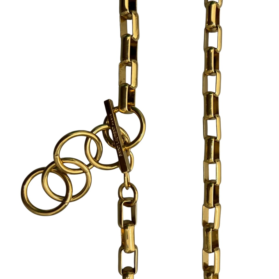 SAINT LAURENT Gold Chain Necklace