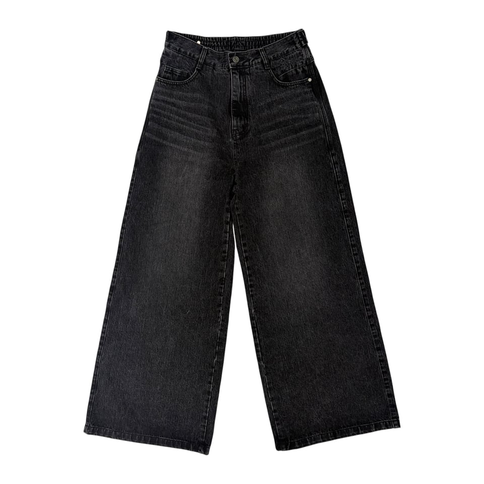 SONGZIO HOMME Wide Leg Black Jeans