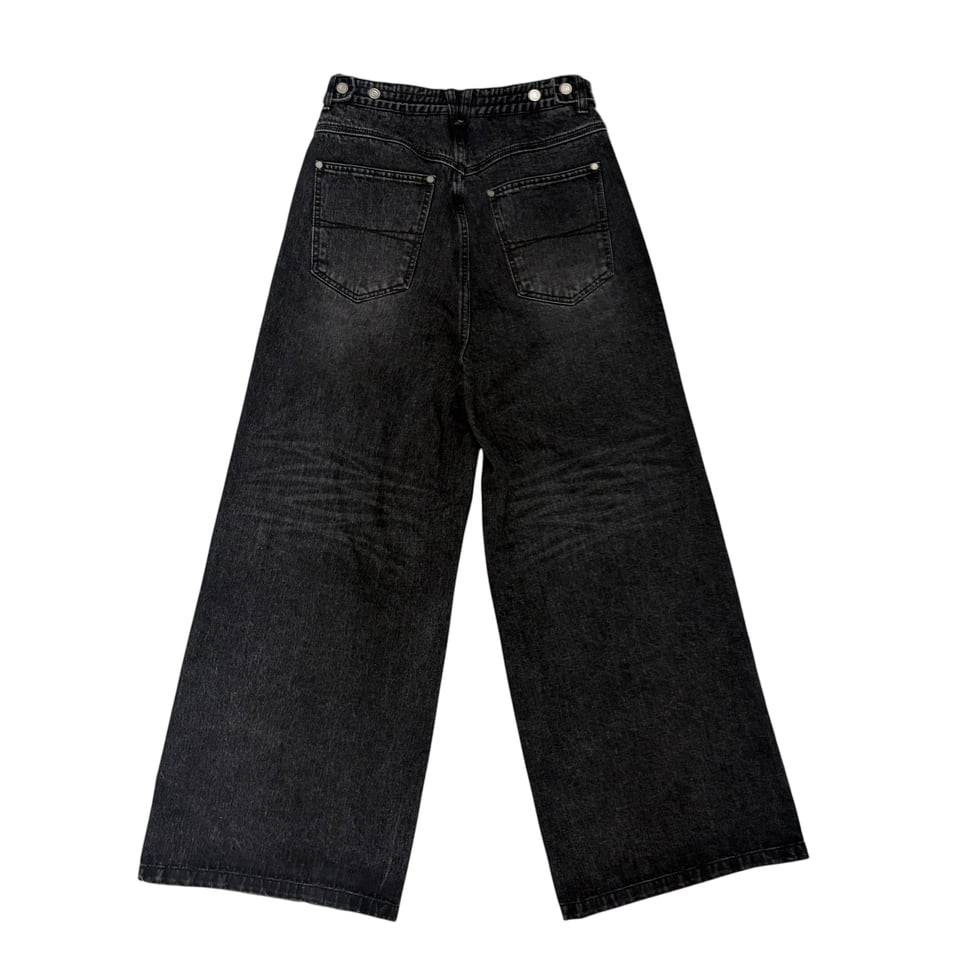SONGZIO HOMME Wide Leg Black Jeans