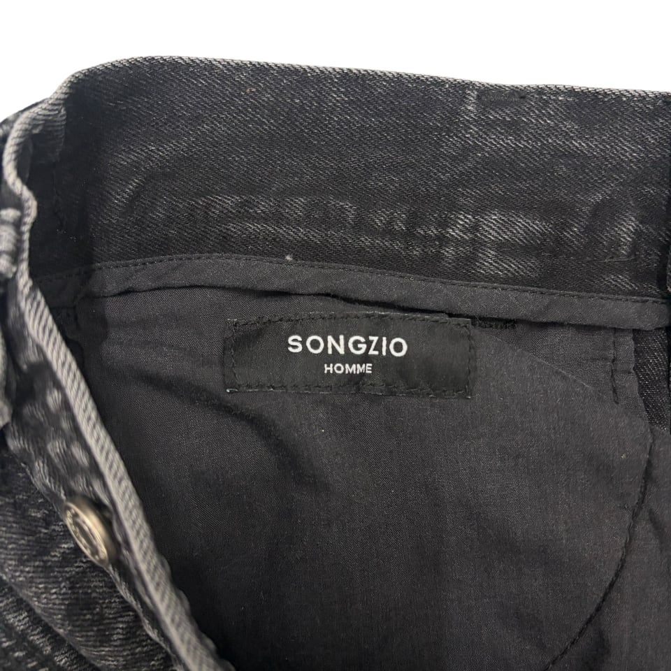 SONGZIO HOMME Wide Leg Black Jeans