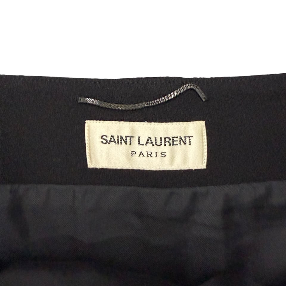 SAINT LAURENT One-Shoulder Black Dress