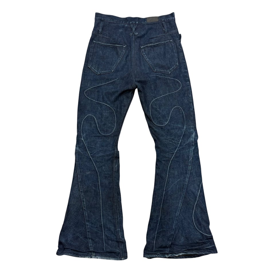 KOZABURO Flared Denim Pants