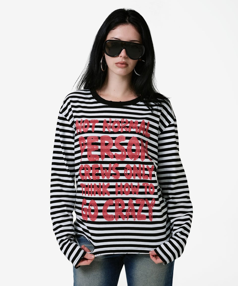 NPC Distressed Stripe Long Sleeve