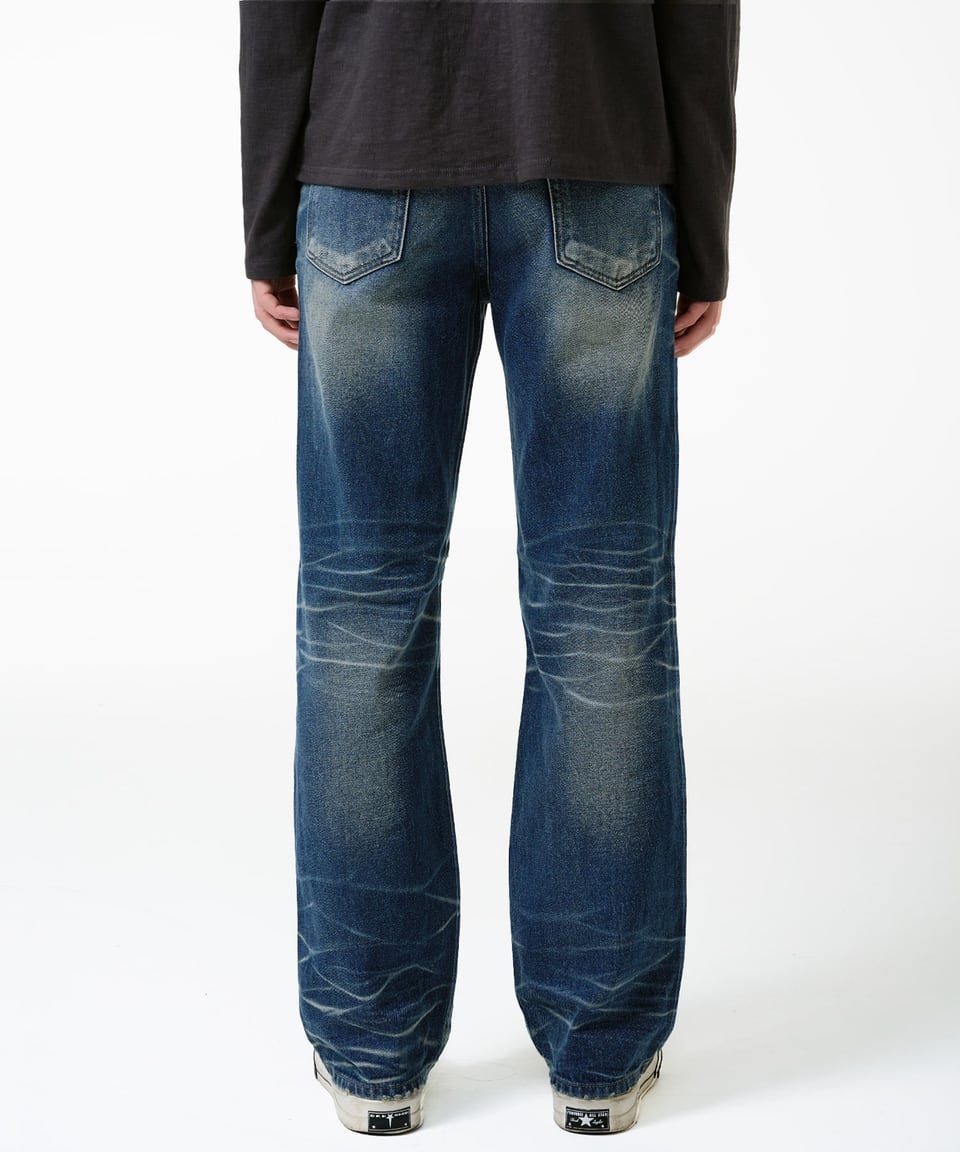Vintage Cat Washed Denim Pants