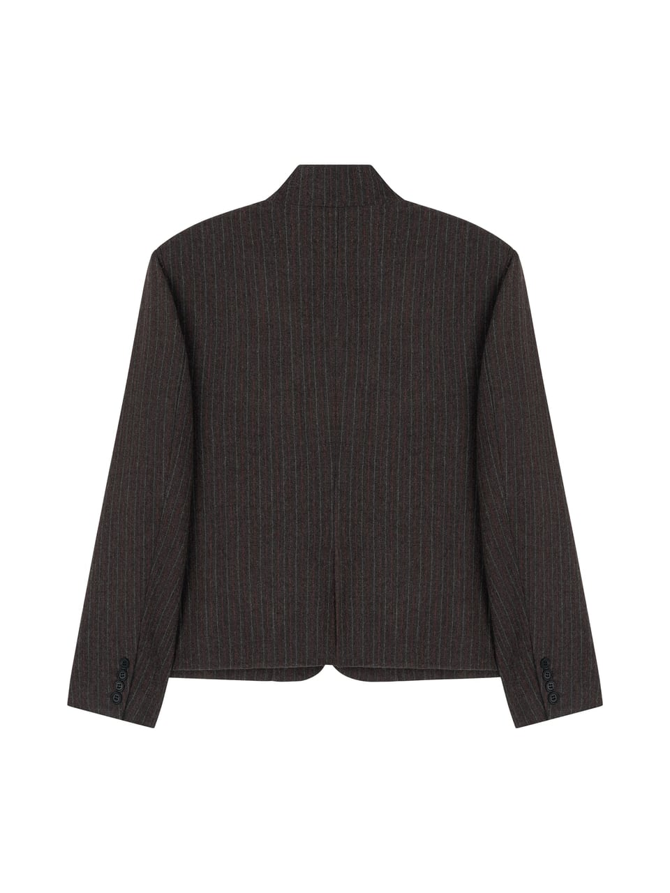 WOOL UNBALANCE BLAZER (GRAY)
