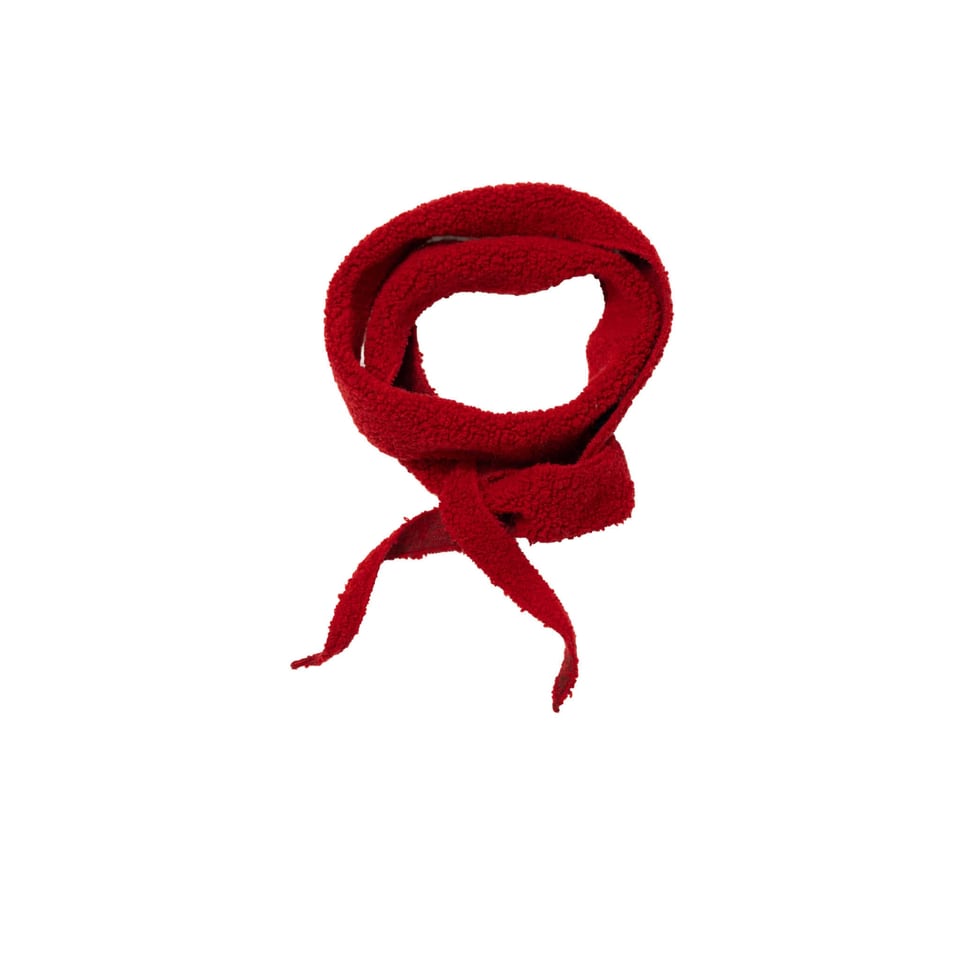 No.006 Red Bouclé Dolce