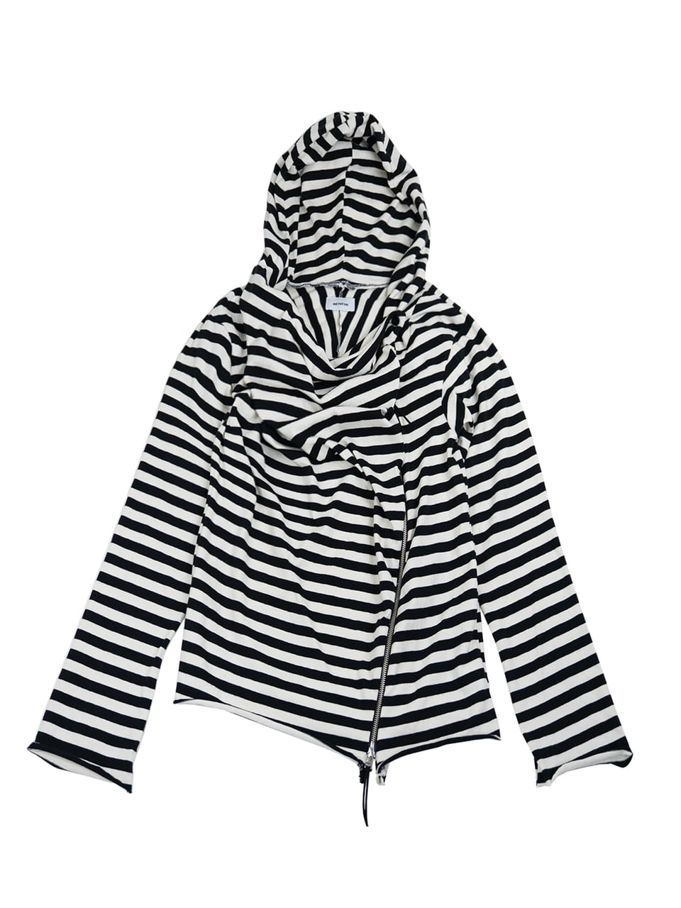 DRAPE ZIP-UP HOODIE (ZEBRA)
