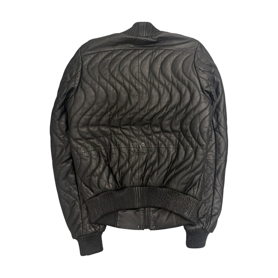 G-STAR RAW Woman's Quilted Leather Bomber Jacket