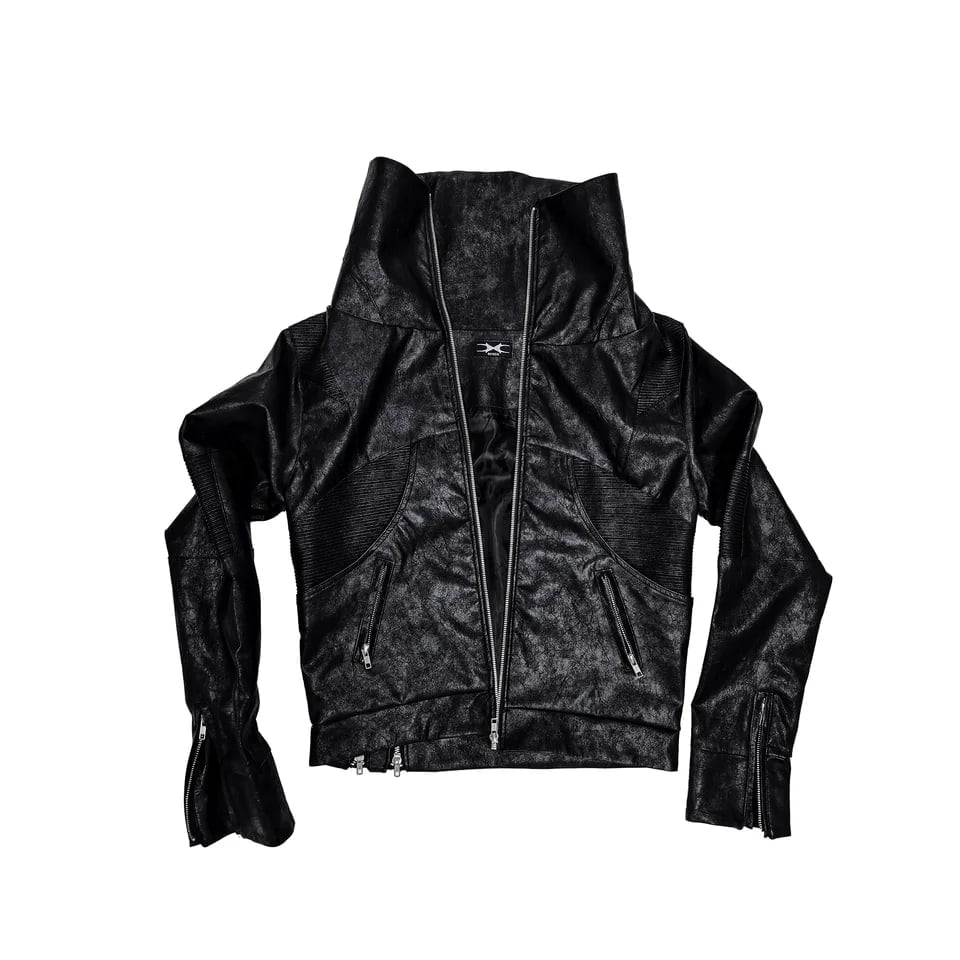 "Creeper" Faux Leather Jacket